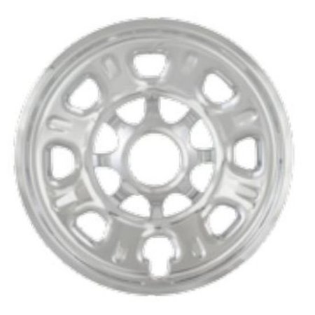 COAST2COAST 18", 8 Spoke, Chrome Plated, Plastic, Set Of 4, Compatible With Steel Wheels IWCIMP92X